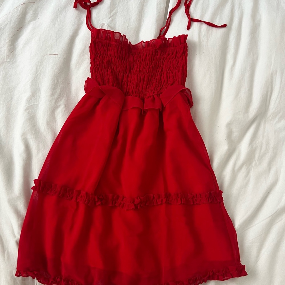 Red Baby Doll Dress